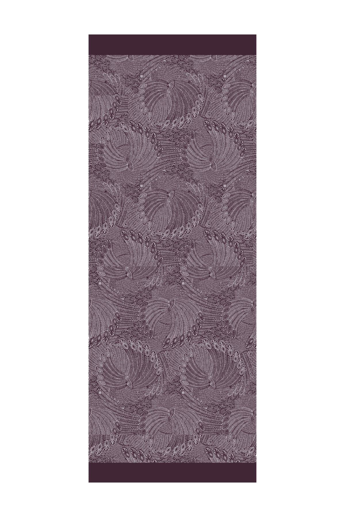 Mayra Pattern Double-Sided Shawl - Purple-Gray
