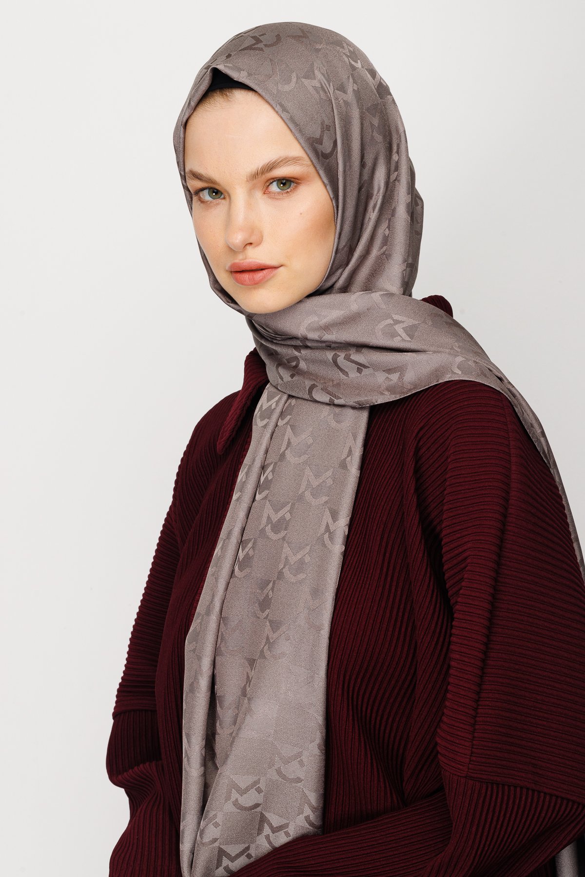 Gemustertes Jacquard Hijab