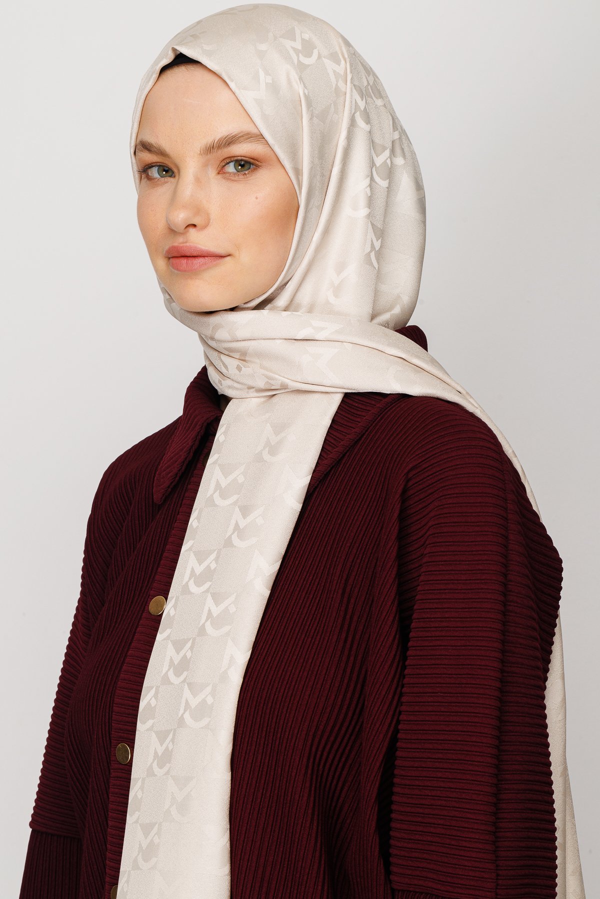 Gemustertes Jacquard Hijab