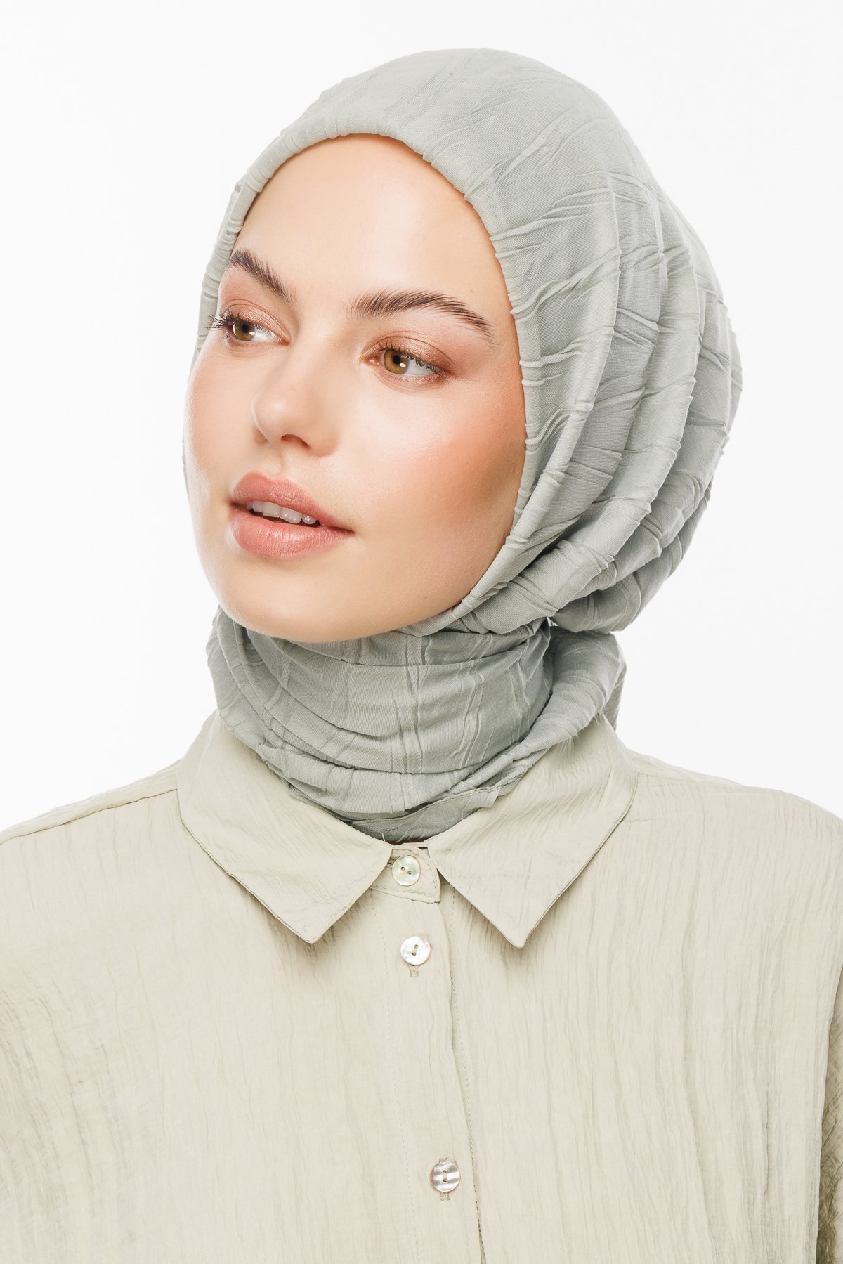 Pleated Bamboo Scarf - Bay