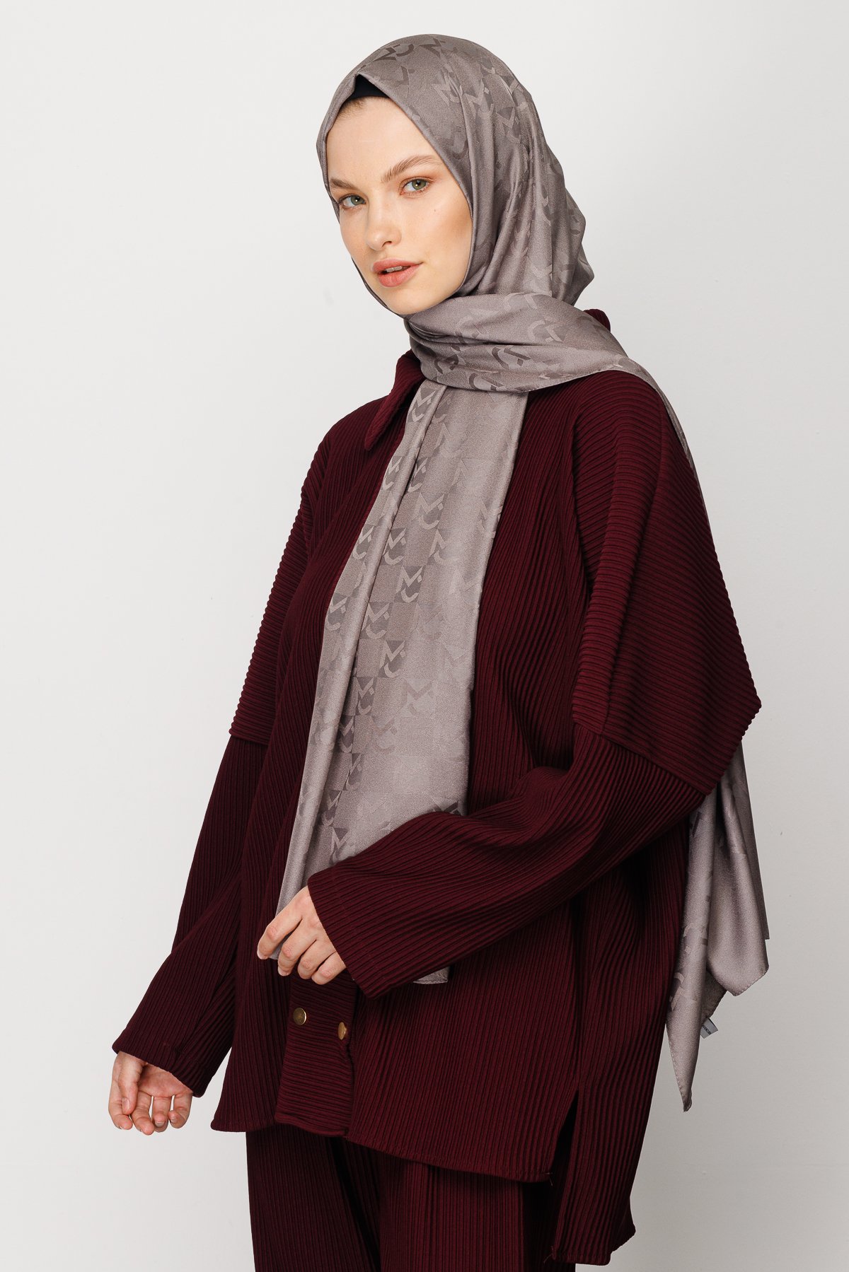 Gemustertes Jacquard Hijab