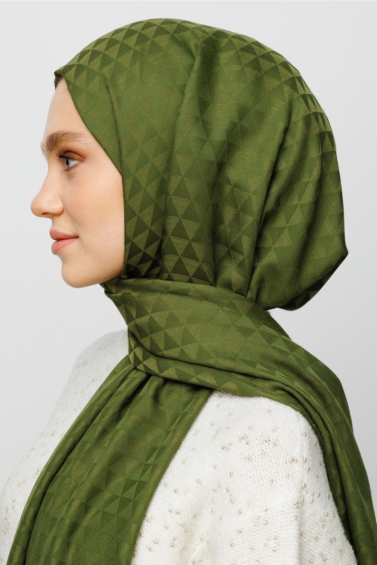 Prism Pattern Cotton Jacquard Hijab