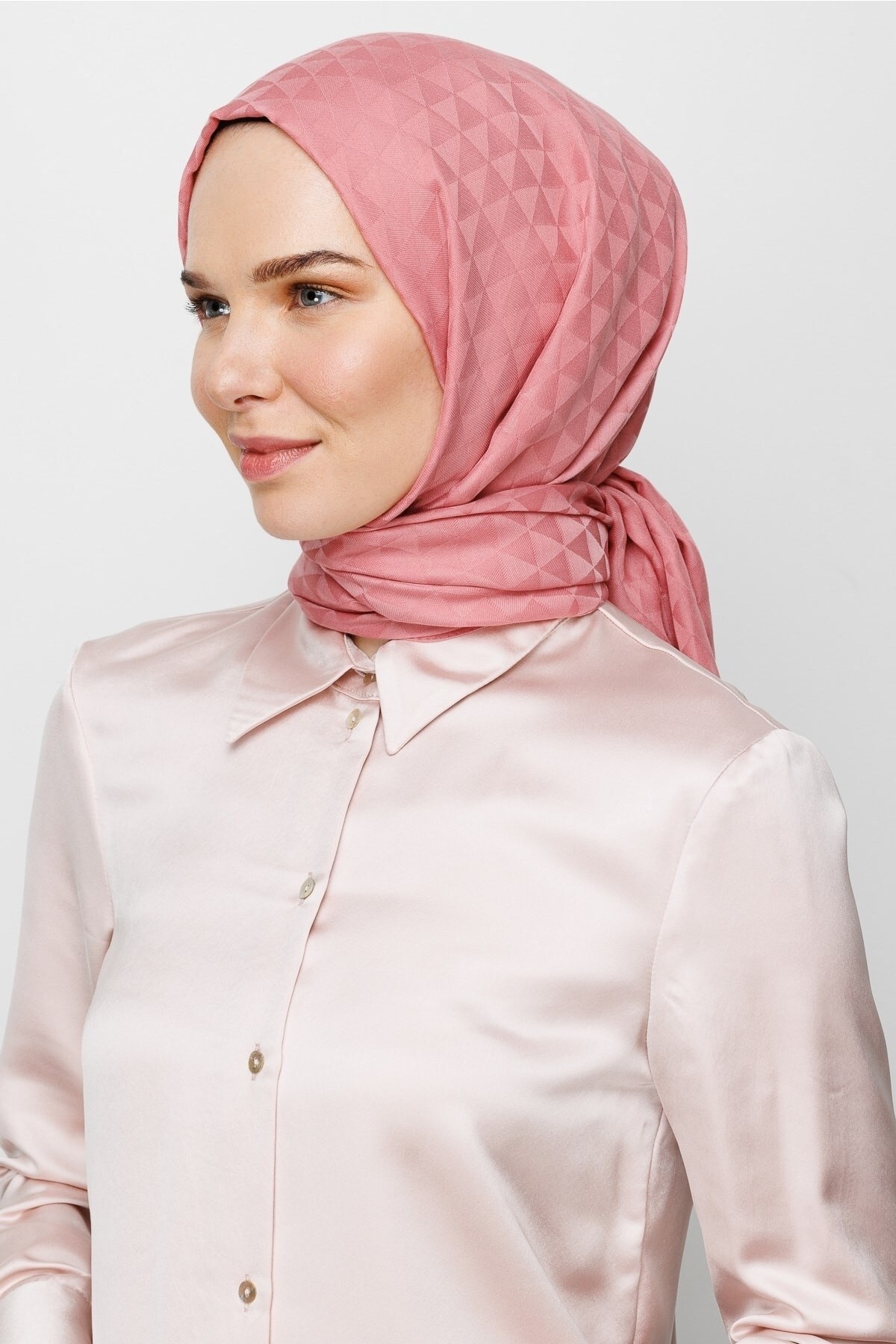 Gemustertes Baumwolle Jacquard Hijab