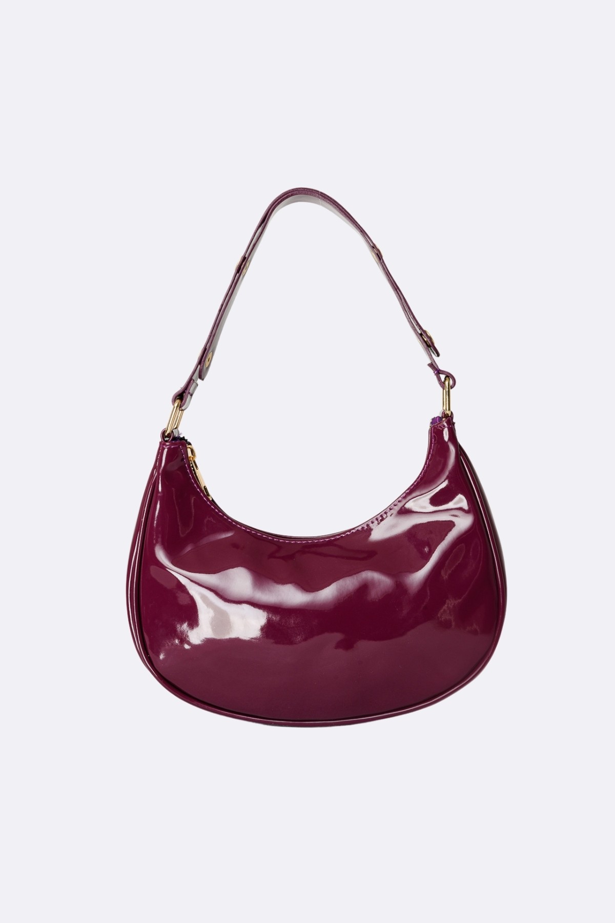 Mina Patent Leather Bag - Purple