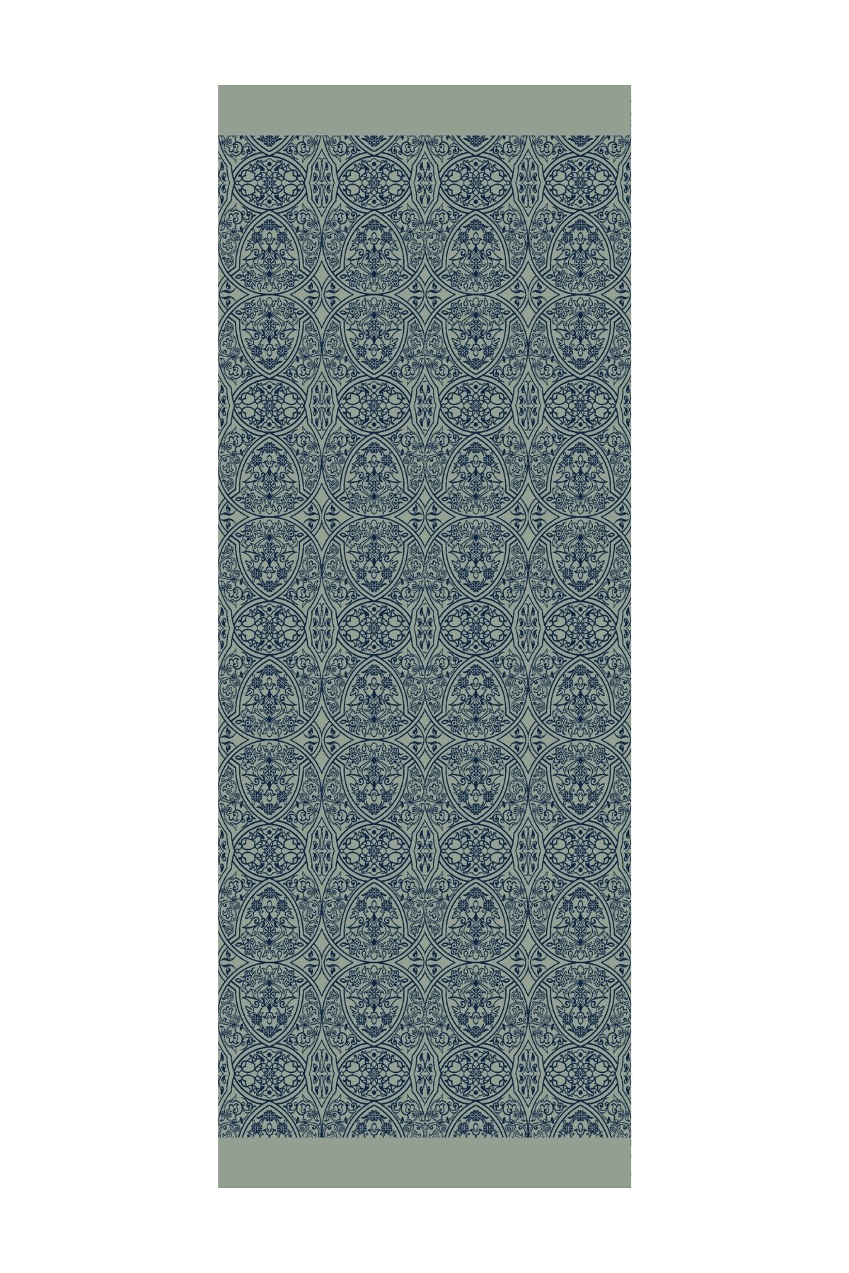 Marrakech Double Sided Shawl - Navy Blue-Aqua Green
