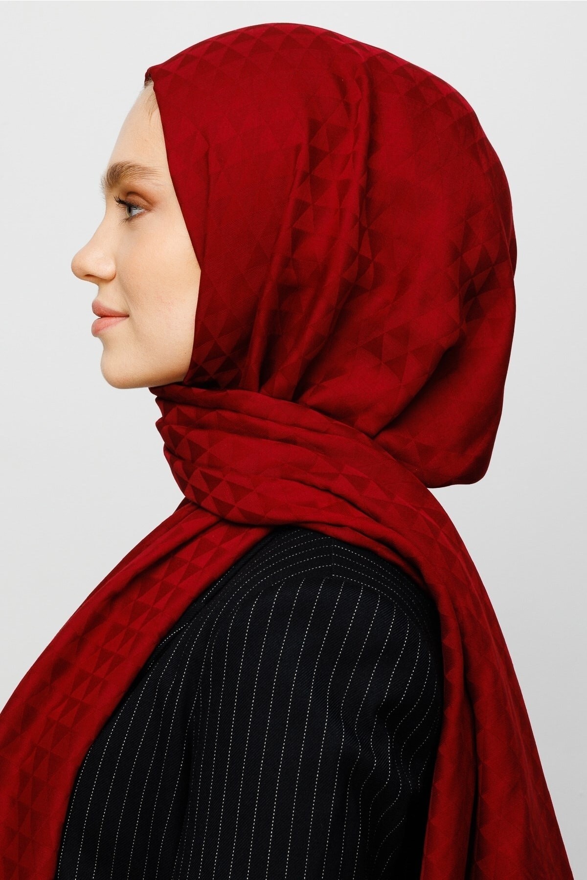 Gemustertes Baumwolle Jacquard Hijab