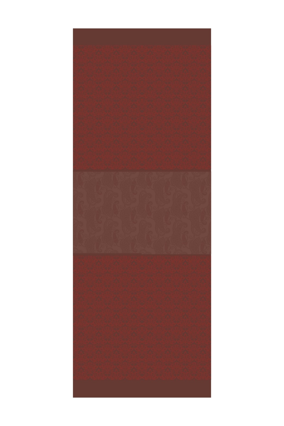 Nora Pattern Double-Sided Shawl - Bitter Coffee-Coffee