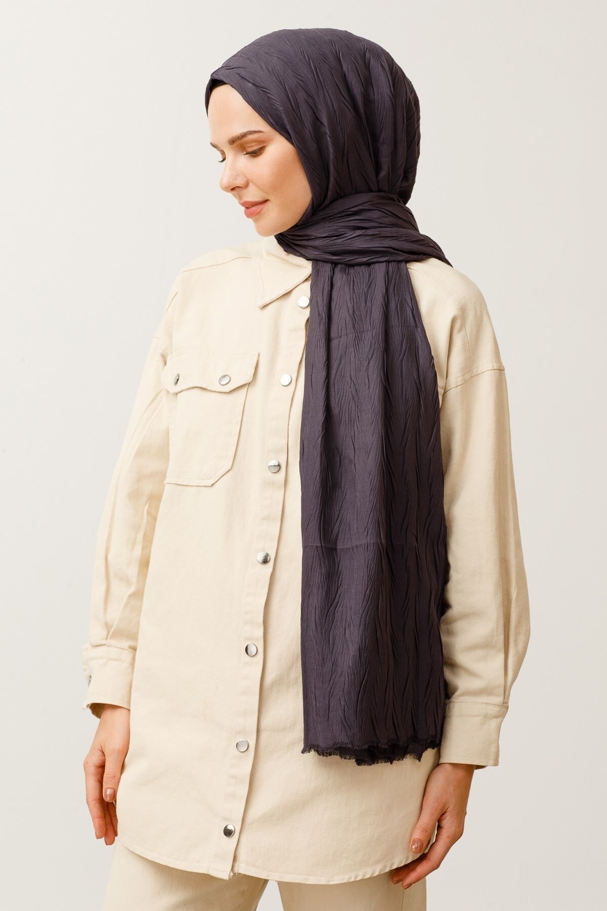 Pleated Bamboo Hijab