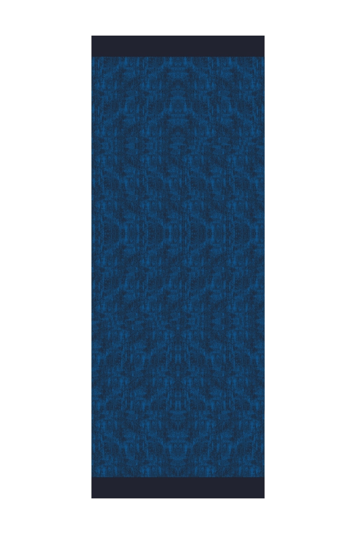Sahra-Pattern Reversible Shawl - Black-Indigo