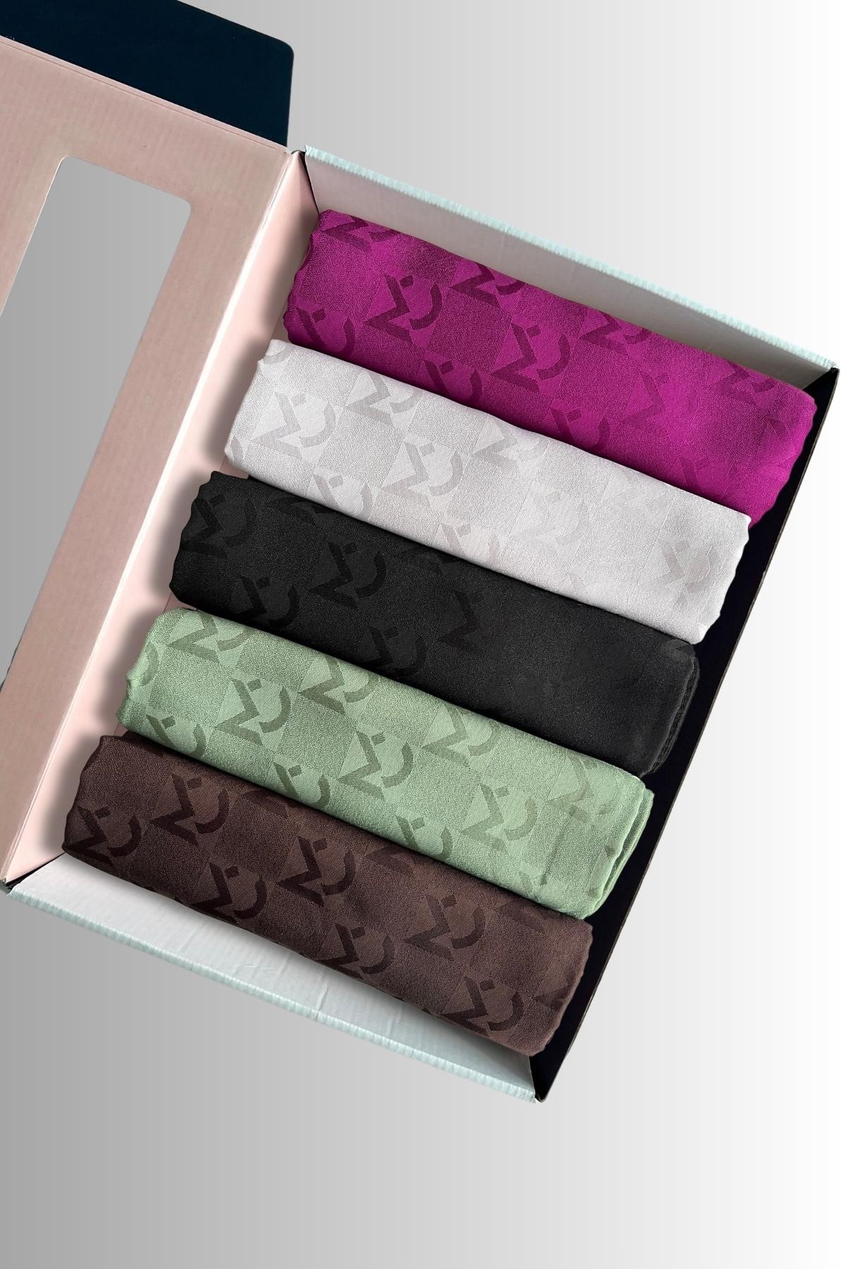 MC Pattern Jacquard Hijab Color Box-6
