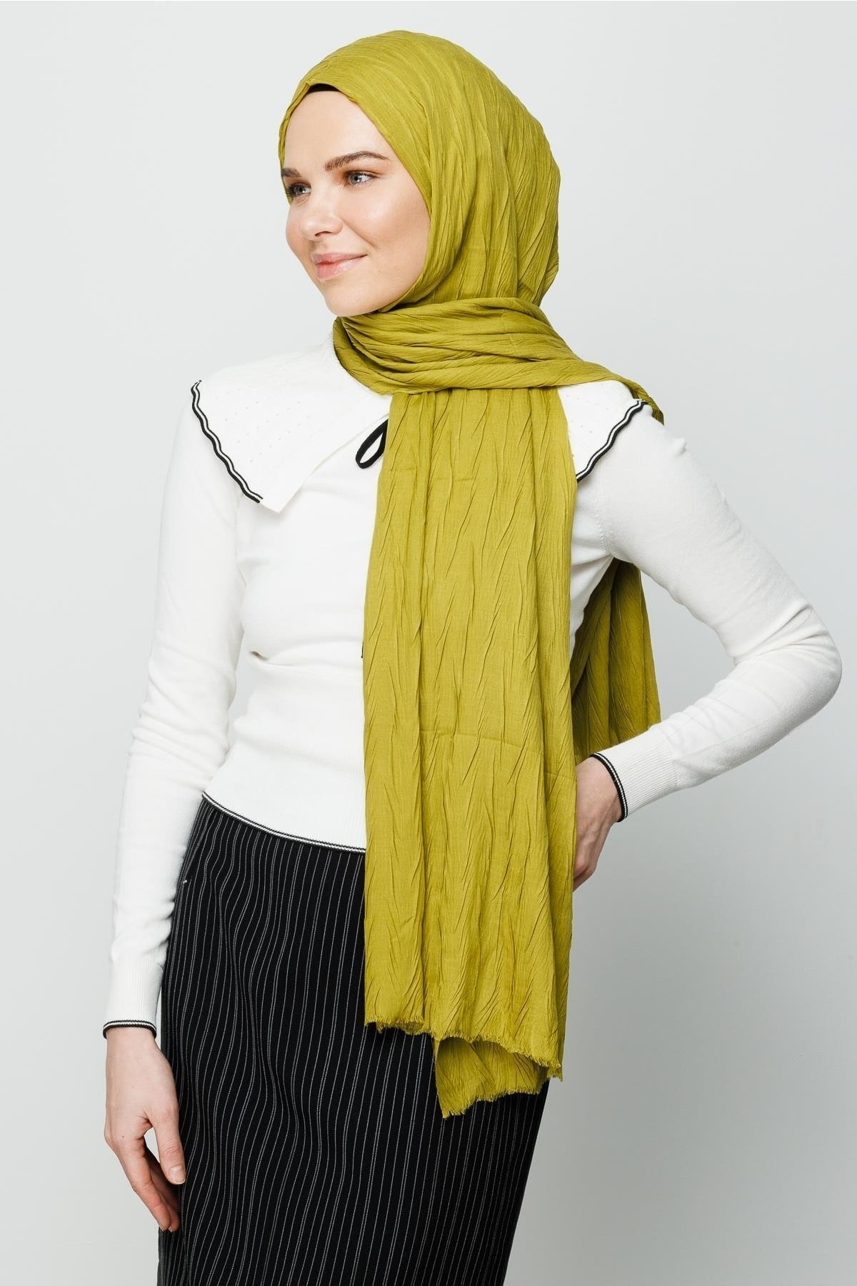 Pleated Bamboo Hijab