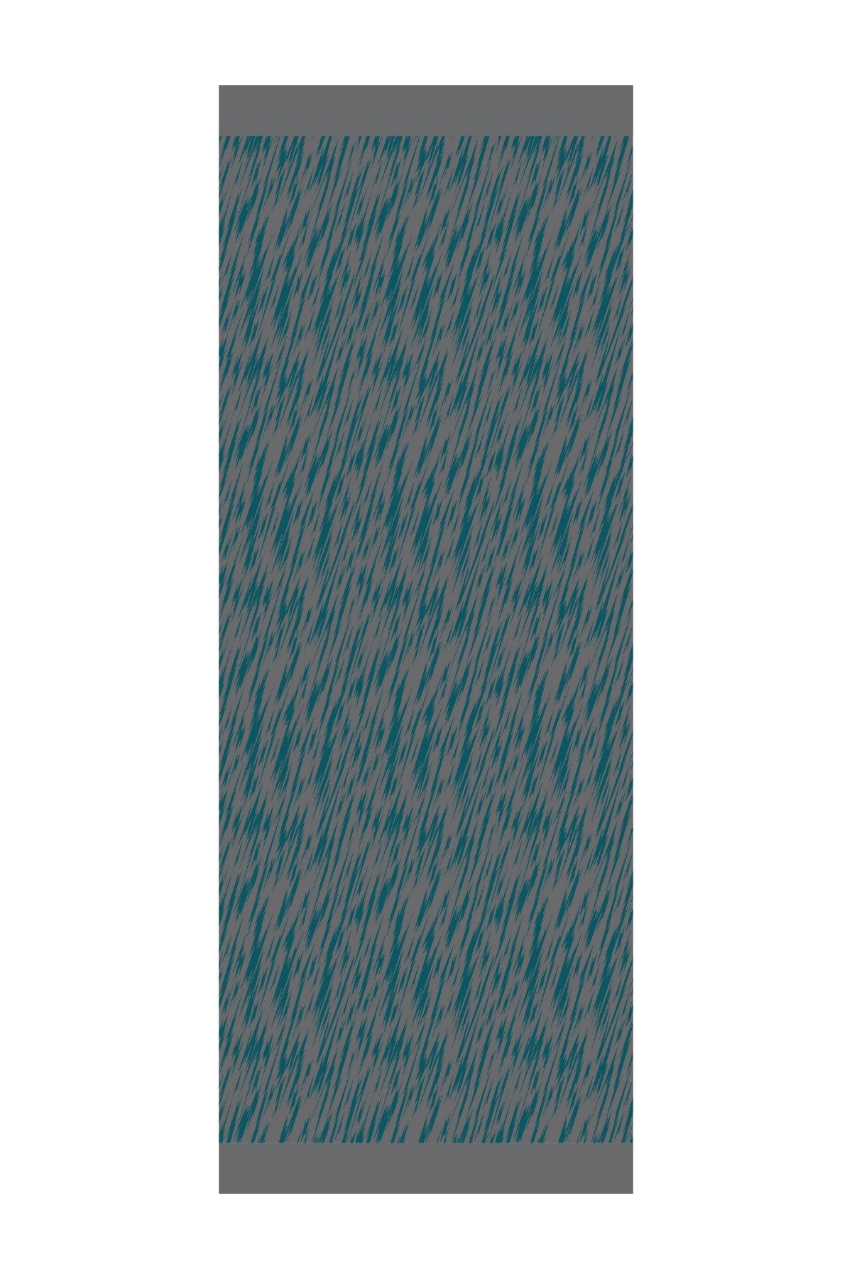 Marrakech Double Sided Shawl - Dark Gray-Emerald