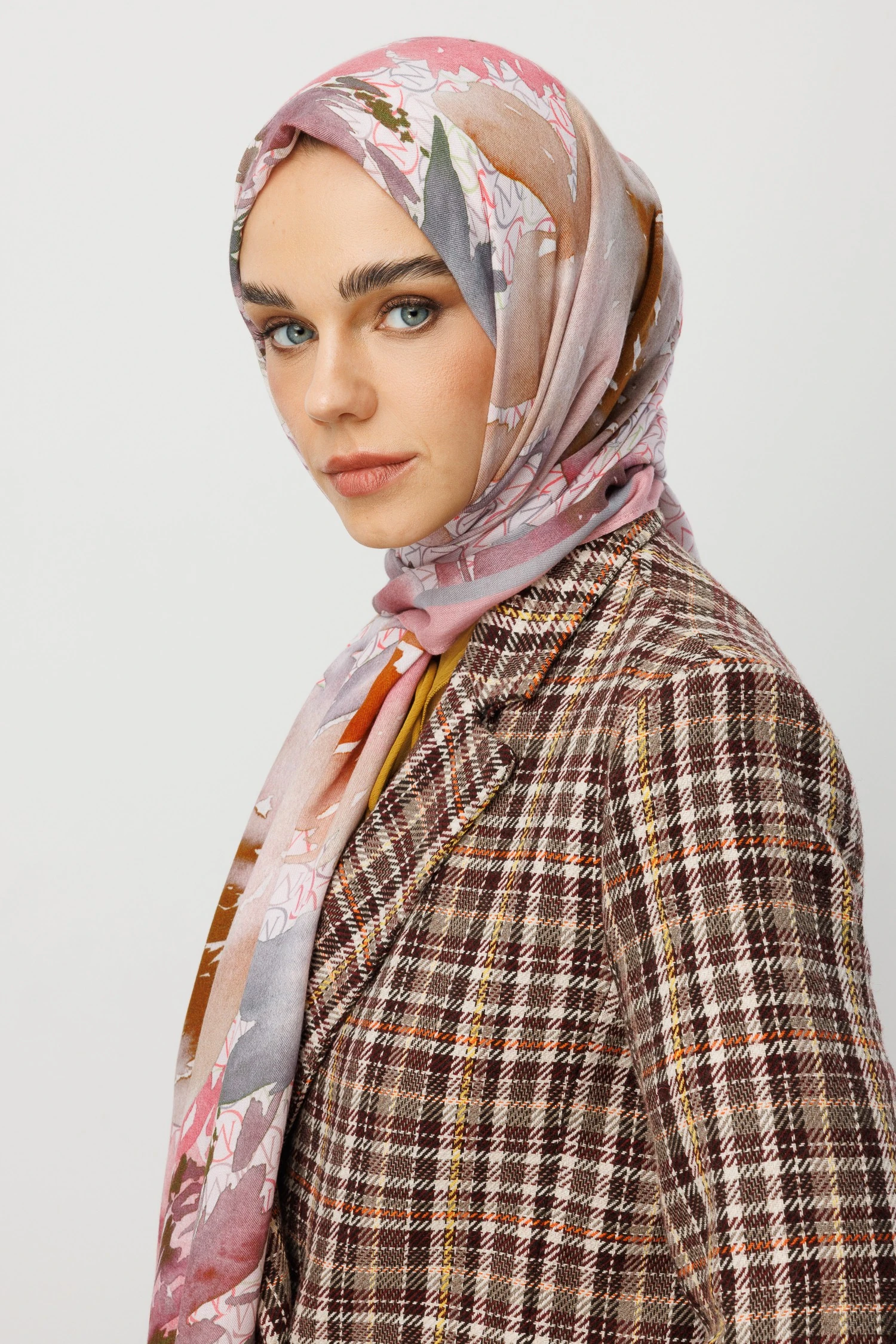 MC Desen Rami Şal - Pink