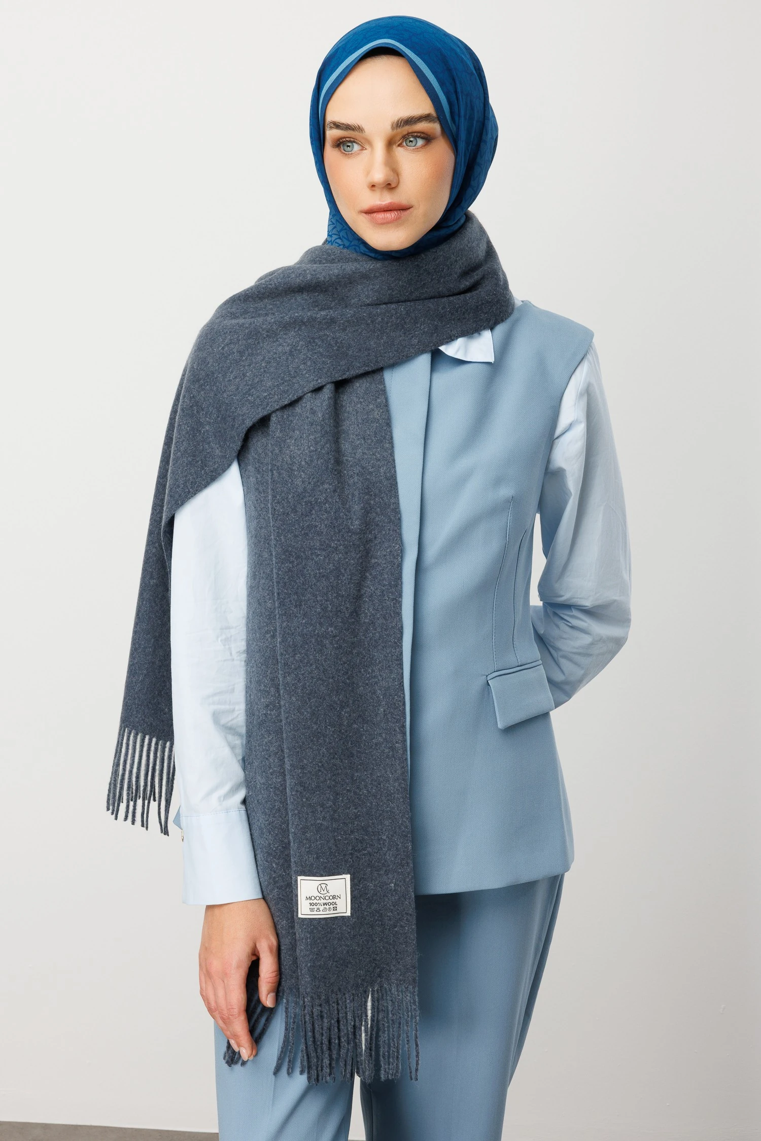 Yün Atkı - Antrasit