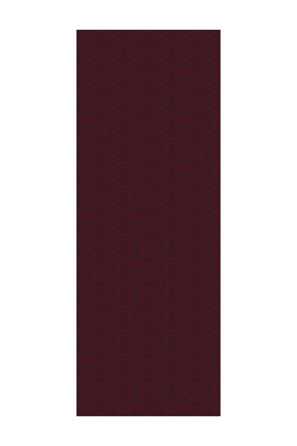 Moren Pattern Shine Line Shawl - Black-Burgundy