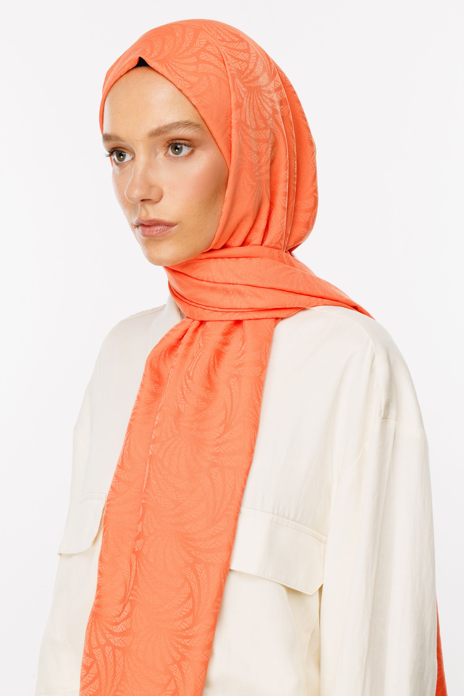 Artemis Pattern Silk Jacquard Hijab