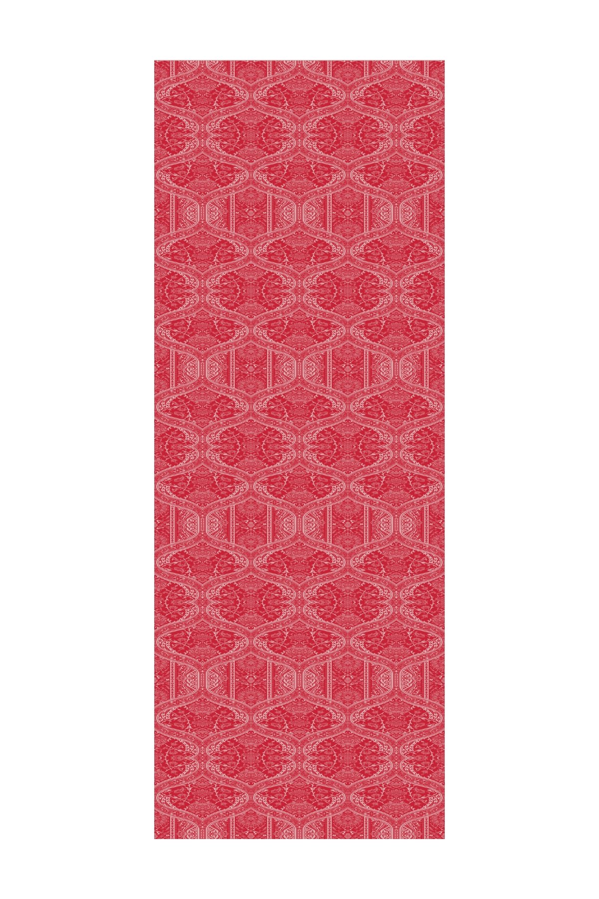 Shline Line Viscose Shawl - Burgundy-Mint Green