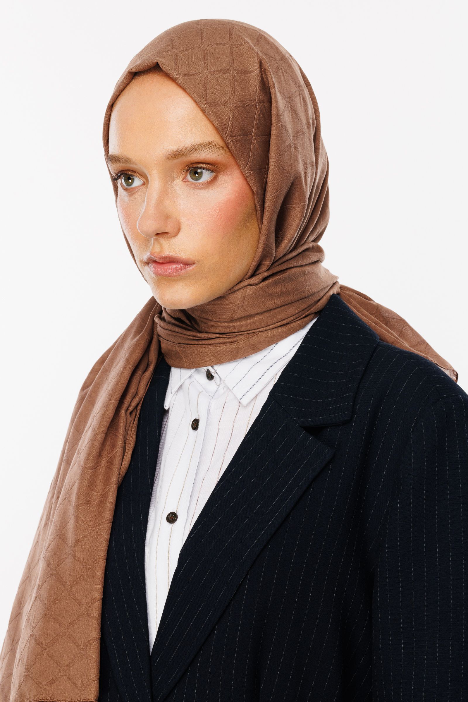 Bamboo Jacquard Shawl - Canyon