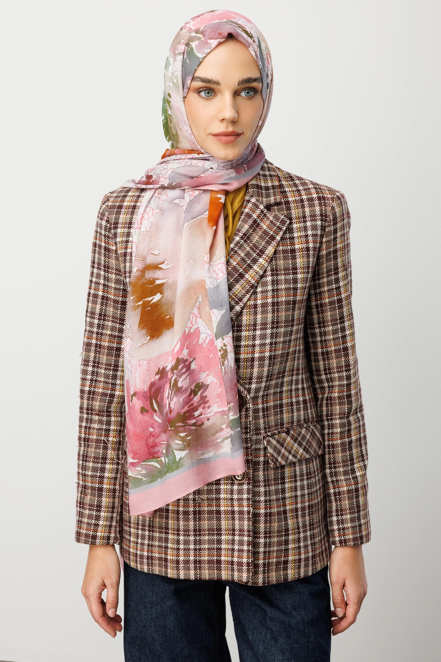 MC Desen Rami Şal - Pink