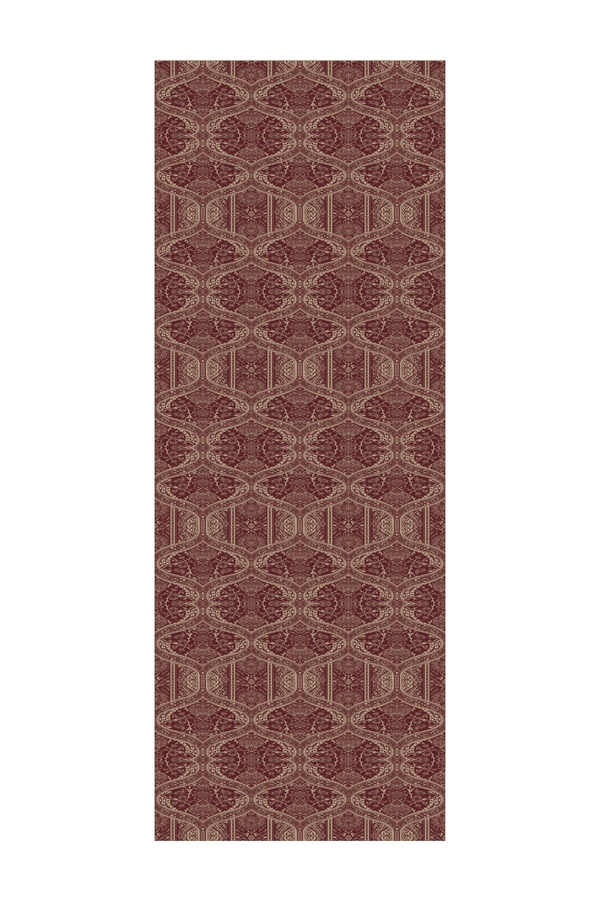 Shline Line Viscose Shawl - Elderberry-Salmon