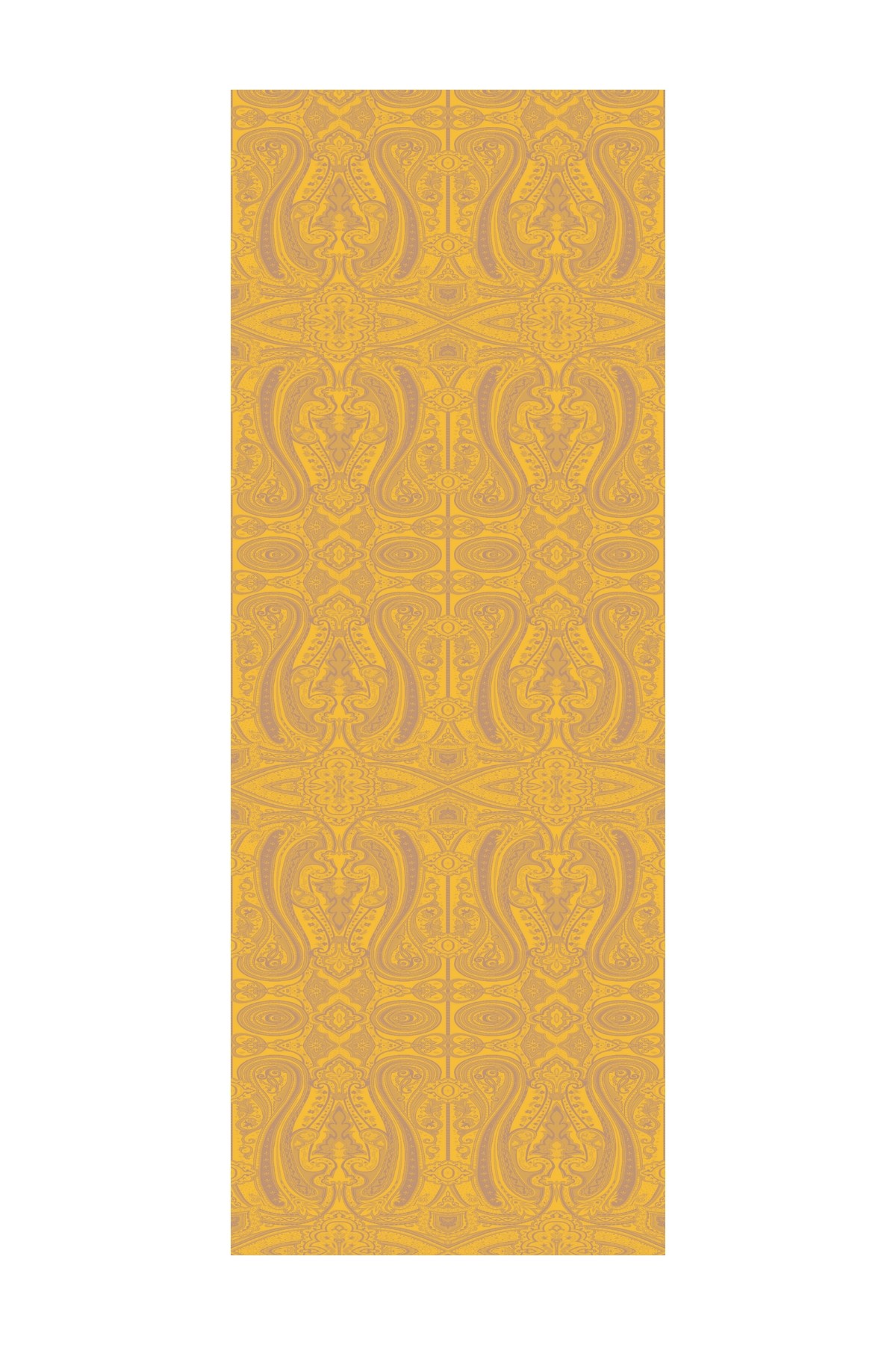Liva Pattern Shine Line Shawl - Mink-Mustard
