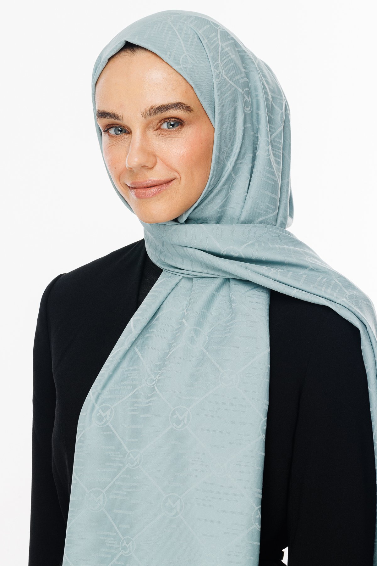Moon Is Pattern Jacquard Shawl - Cağla