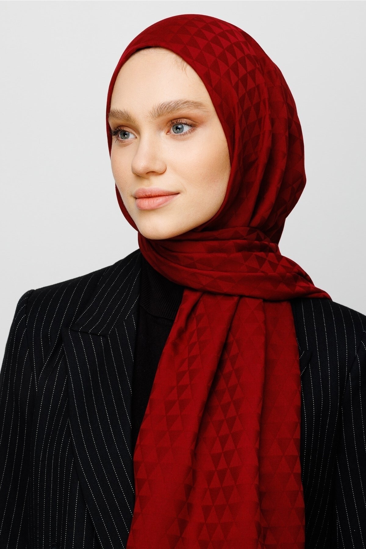 Gemustertes Baumwolle Jacquard Hijab