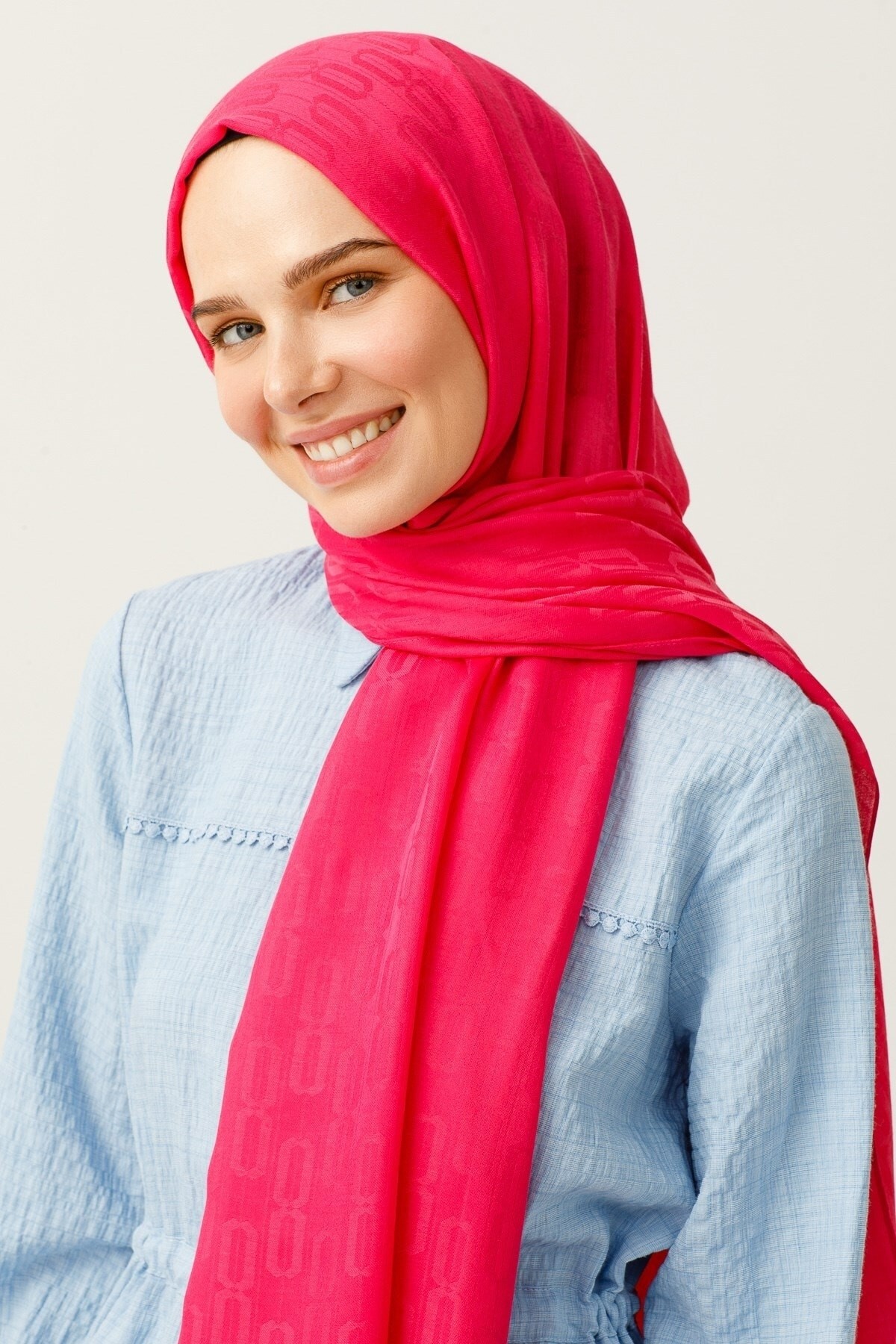 Chain Pattern Cotton Jacquard Hijab