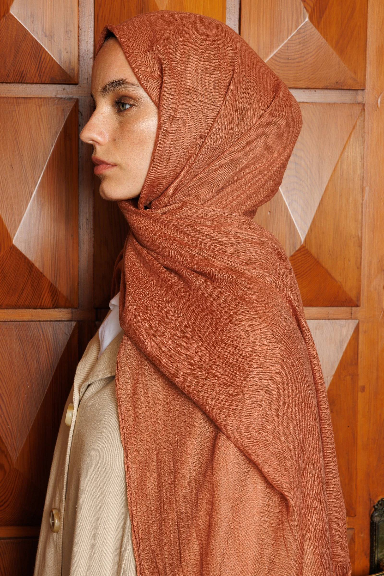 Dubai Shawl - Cinnamon