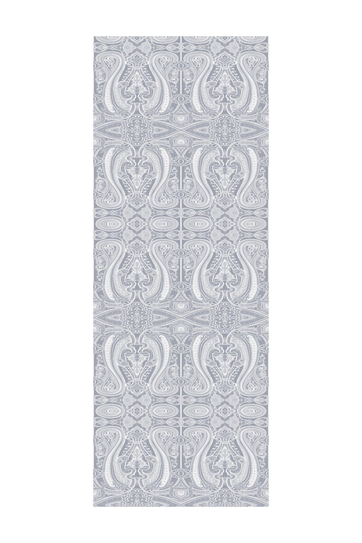 Liva Pattern Shine Line Shawl - Gray-Gray
