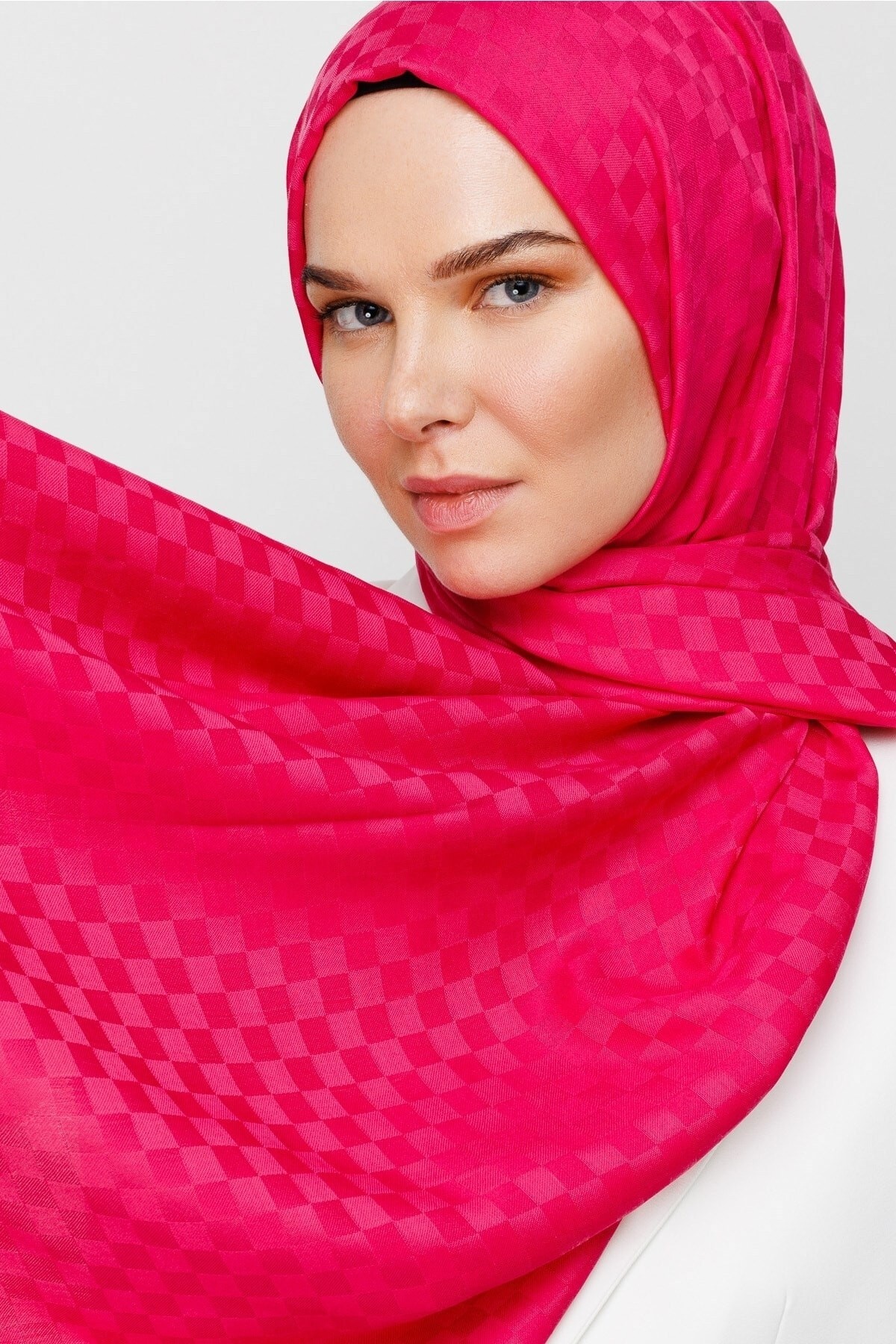 Gemustertes Baumwolle Jacquard Hijab