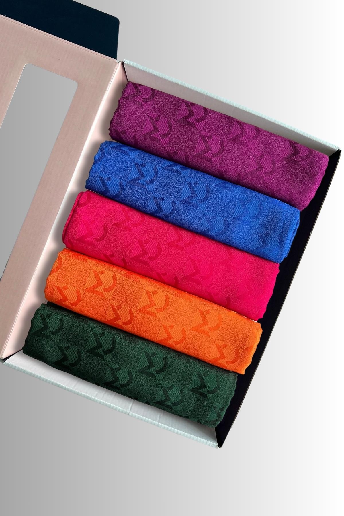 Gemustertes Jacquard Hijab ( Color Box )