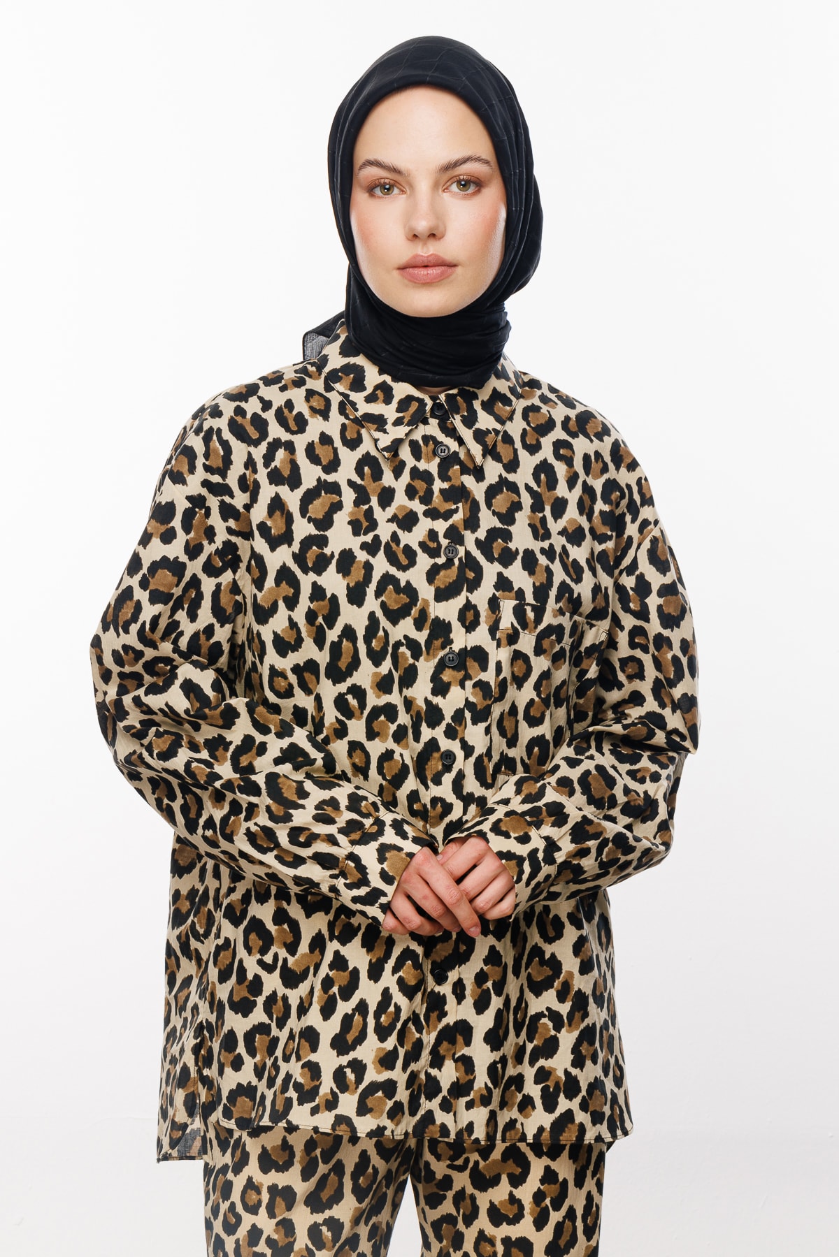Bamboo Jacquard Scarf - Black