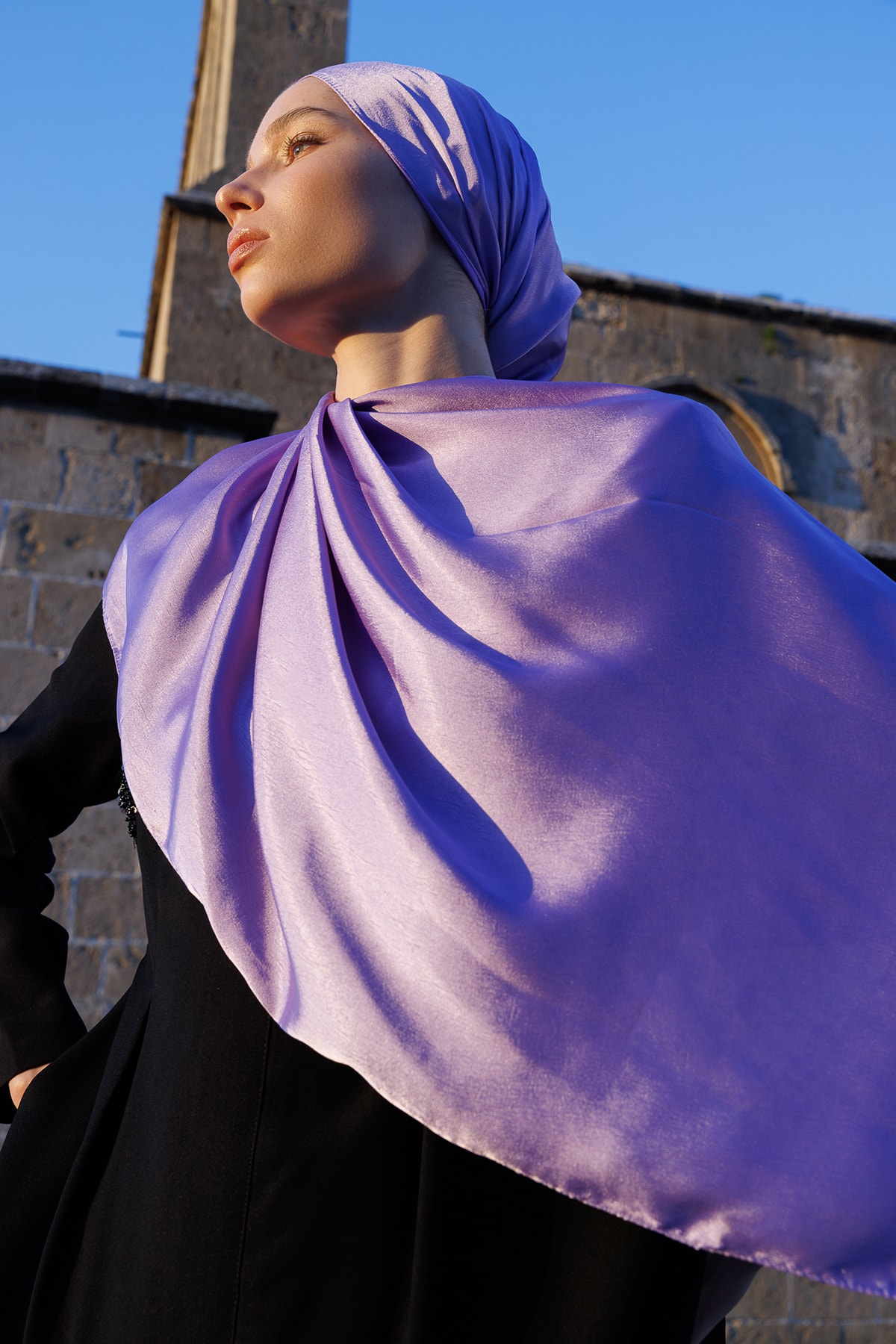 Diamond Aura Şal - Lila