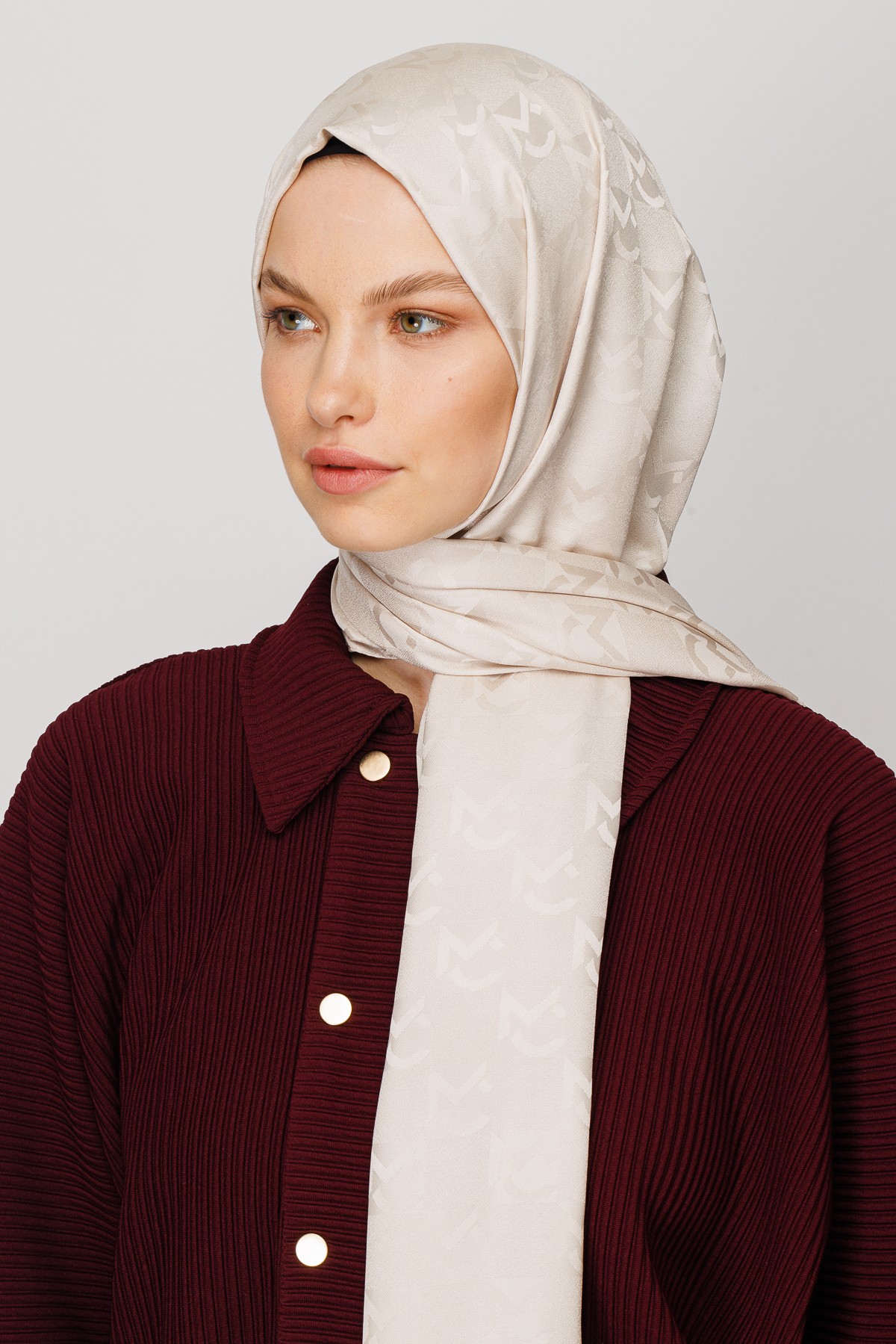 MC Pattern Jacquard Hijab