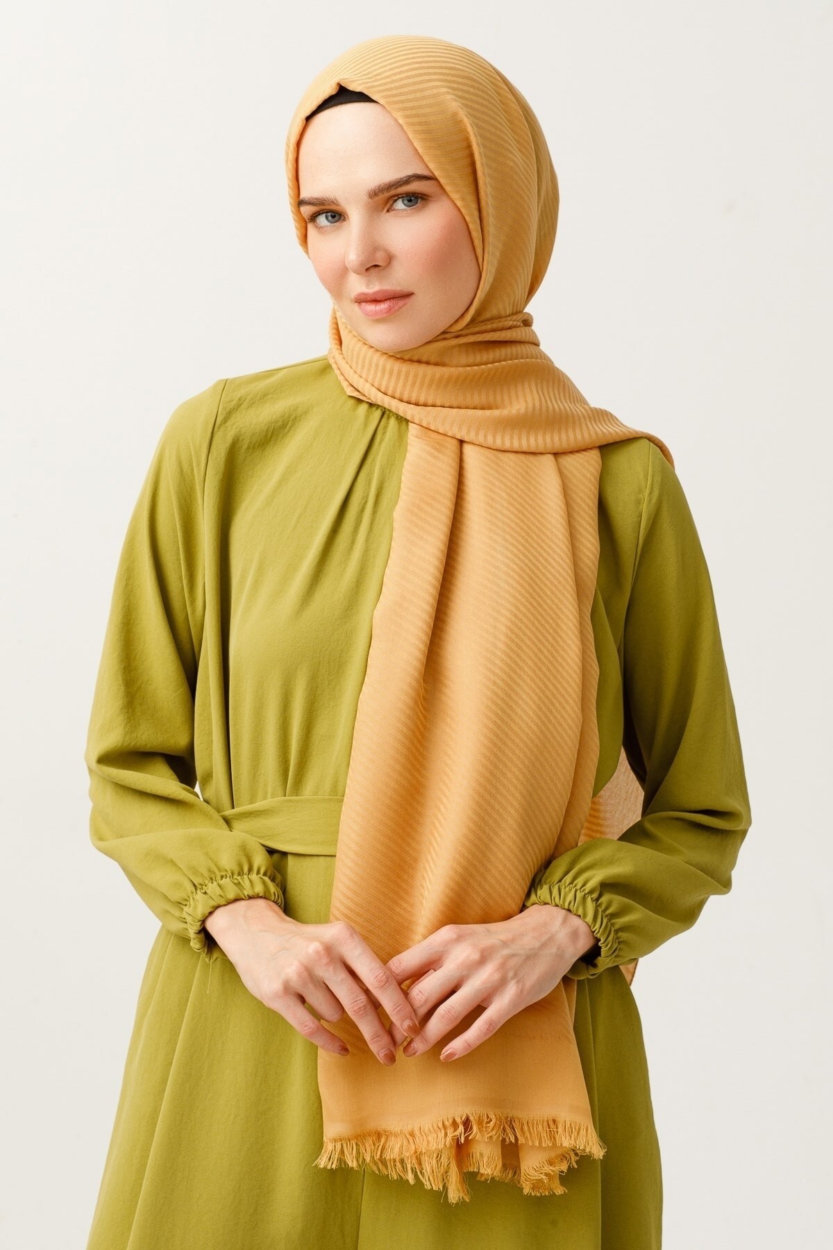 Gemustertes Baumwolle Jacquard Hijab