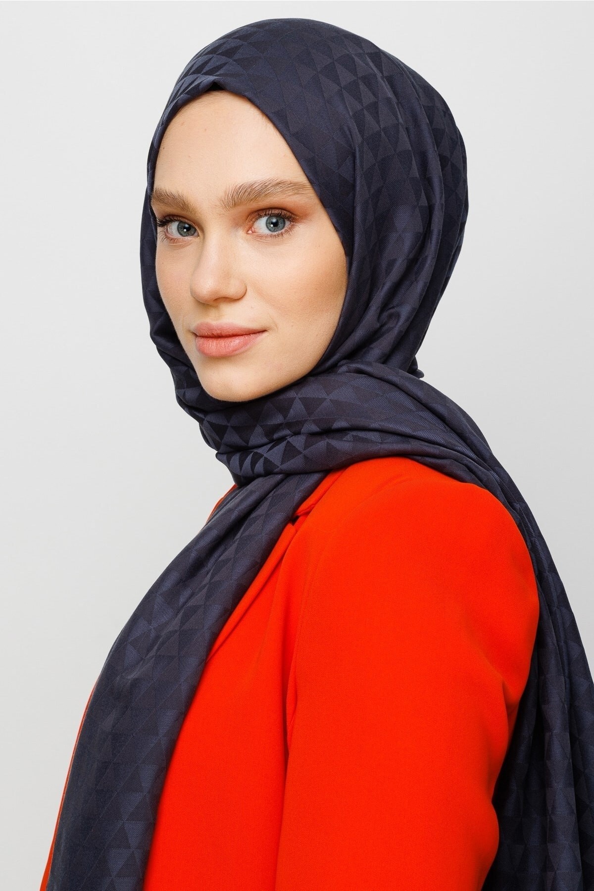 Gemustertes Baumwolle Jacquard Hijab