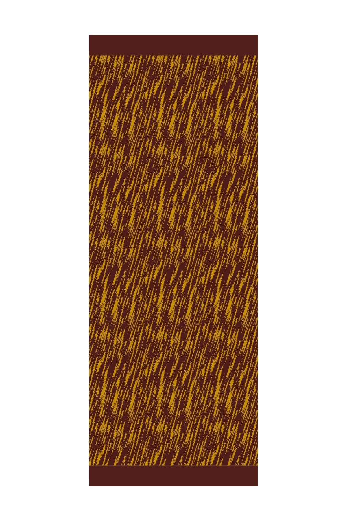 Marrakech Double Sided Shawl - Damson-Yellow