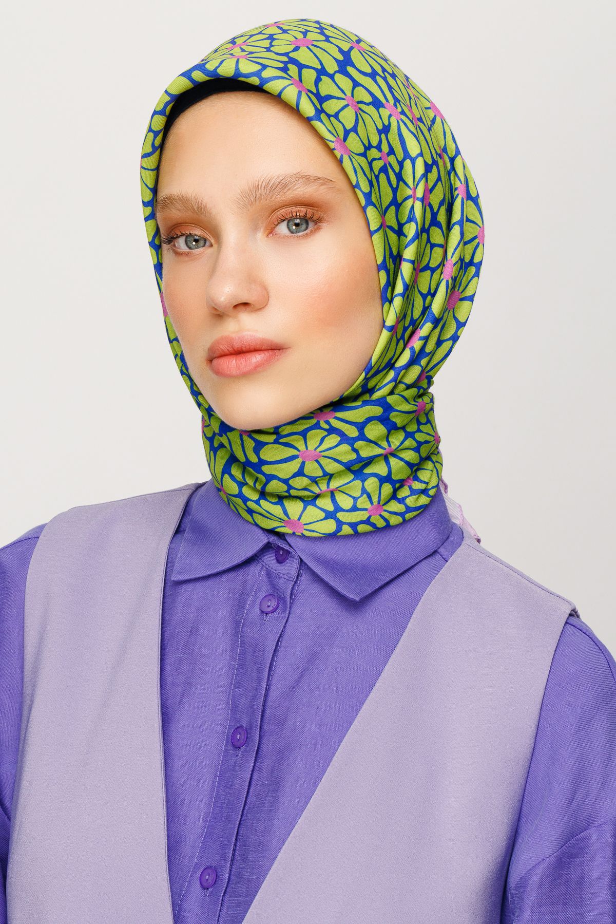 Clover Desen Dijital Soft Eşarp