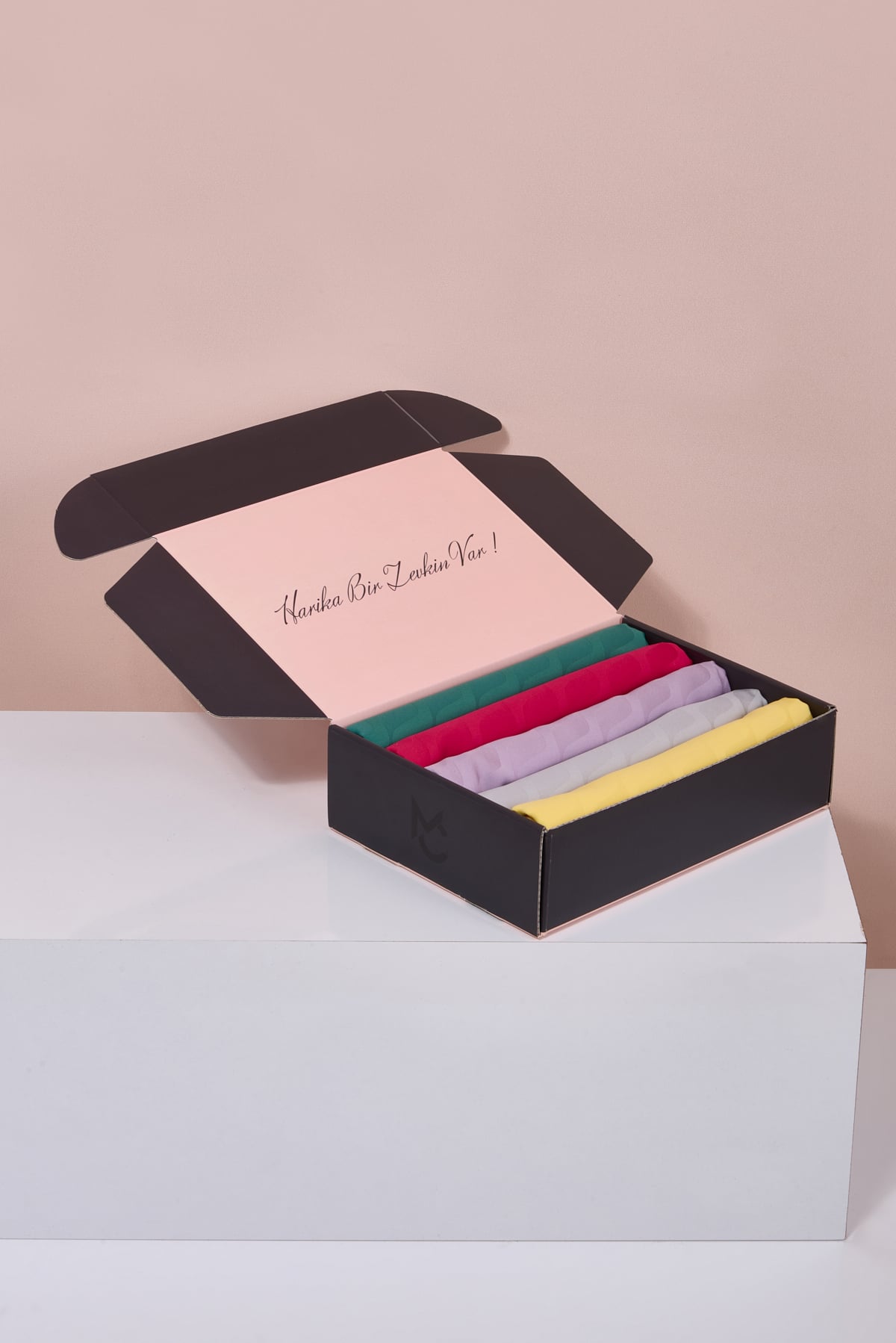 İpeksi Jakar Şal - Dalga Desen Color Box