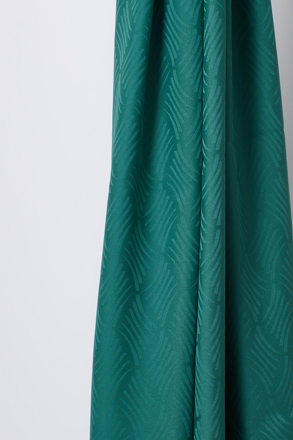 Aura Pattern Silk Jacquard Shawl - Mint Green
