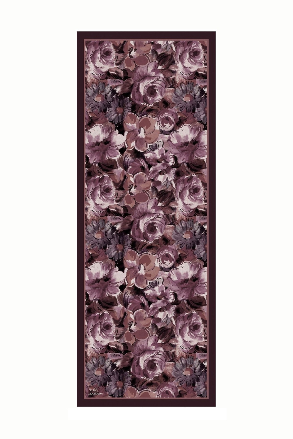 Patterned Cotton Shawl - Dried Rose