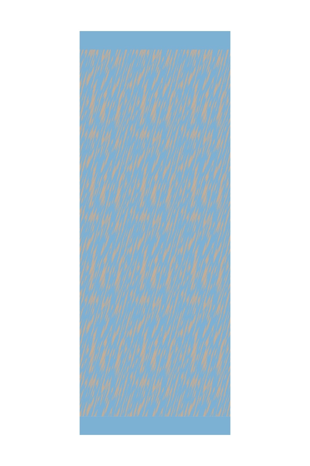 Marrakech Double Sided Shawl - Mink-Turquoise
