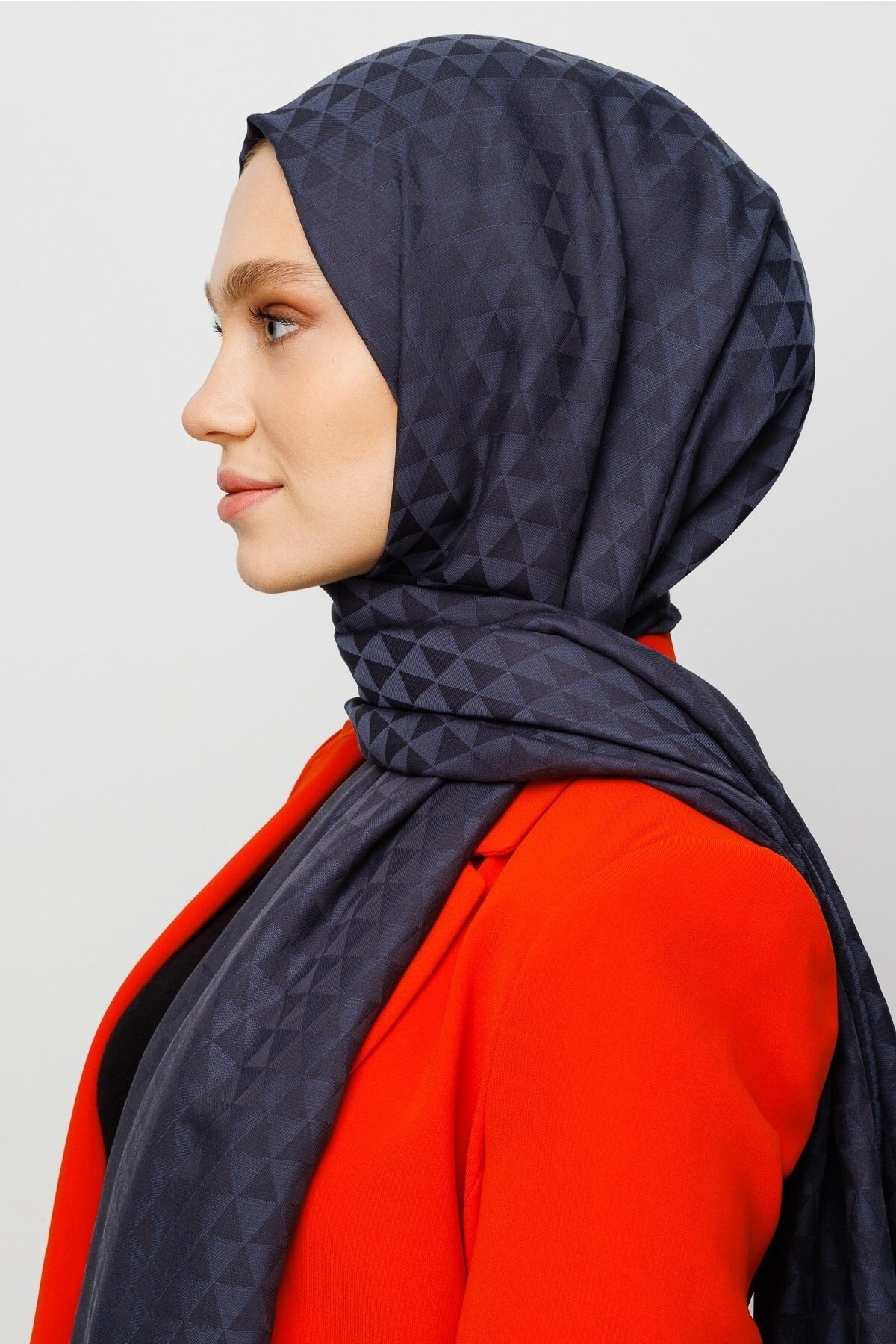 Gemustertes Baumwolle Jacquard Hijab