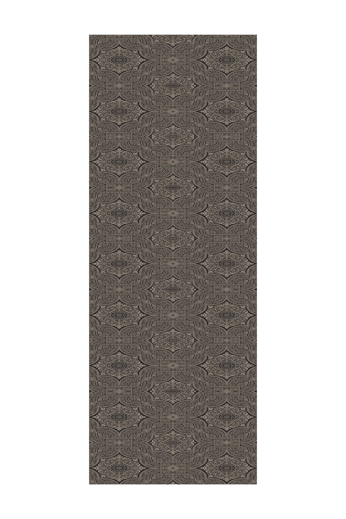 Shline Line Viscose Shawl - Black-Beige