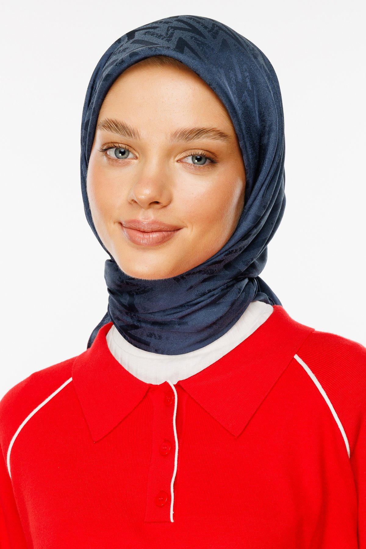 Nova Pattern Luxury Jacquard Scarf - Anthracite