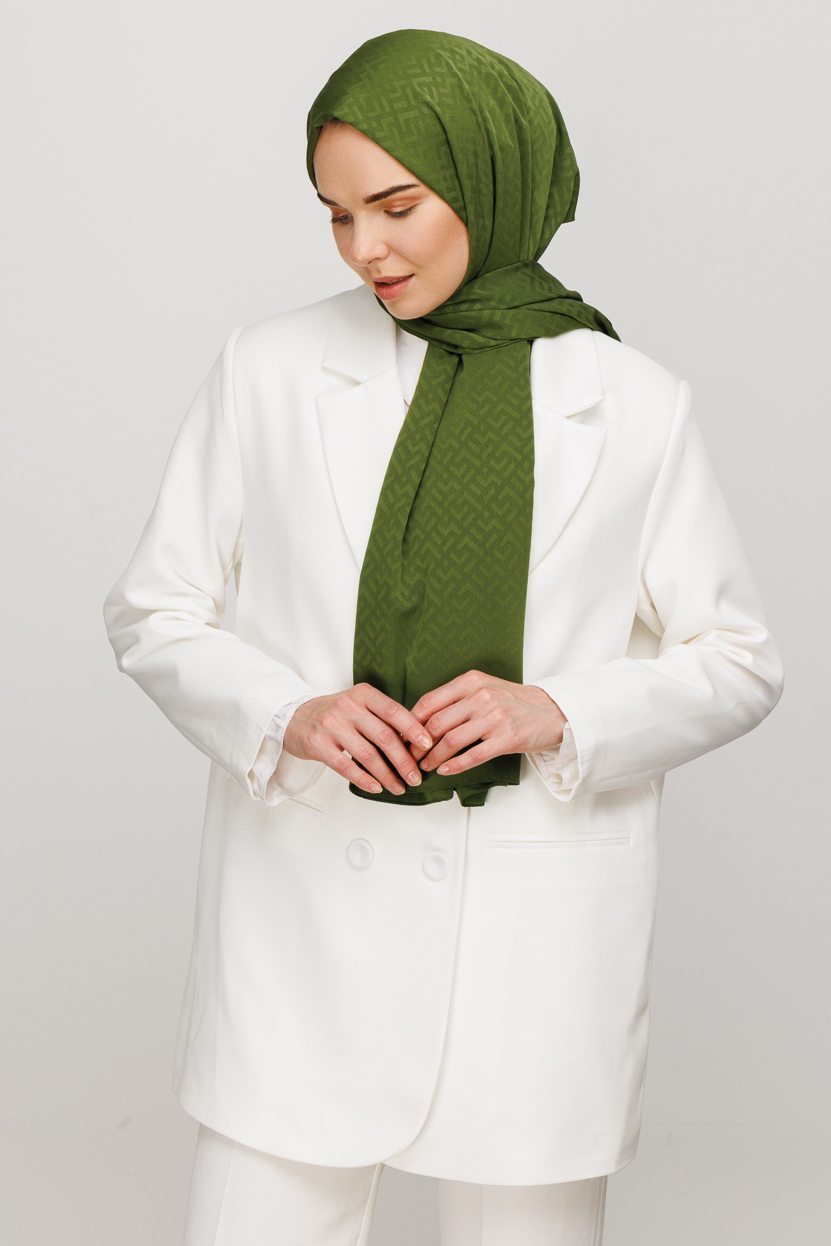 Z Pattern Silky Jacquard Hijab