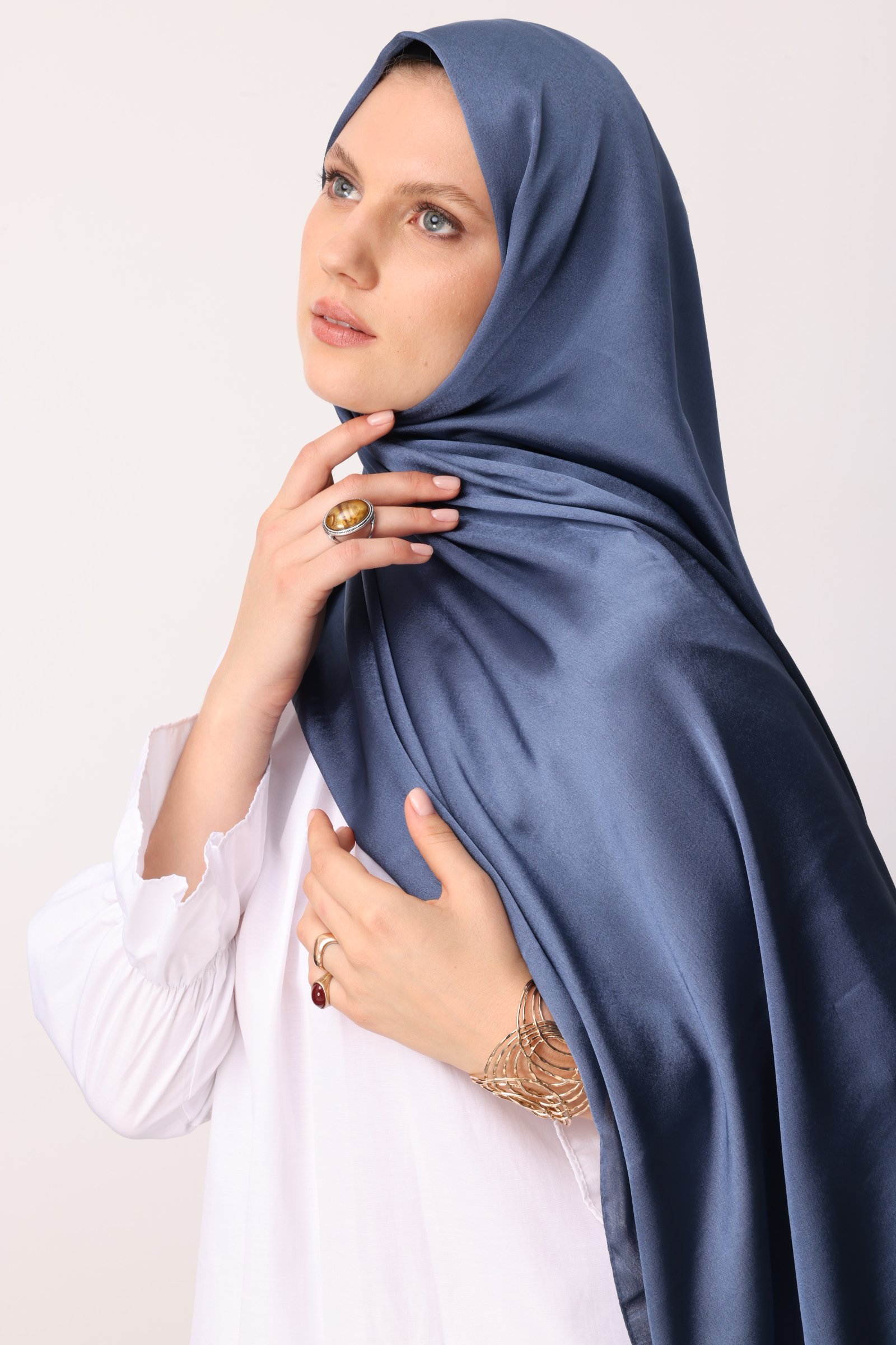 Diamond Aura Şal - İndigo