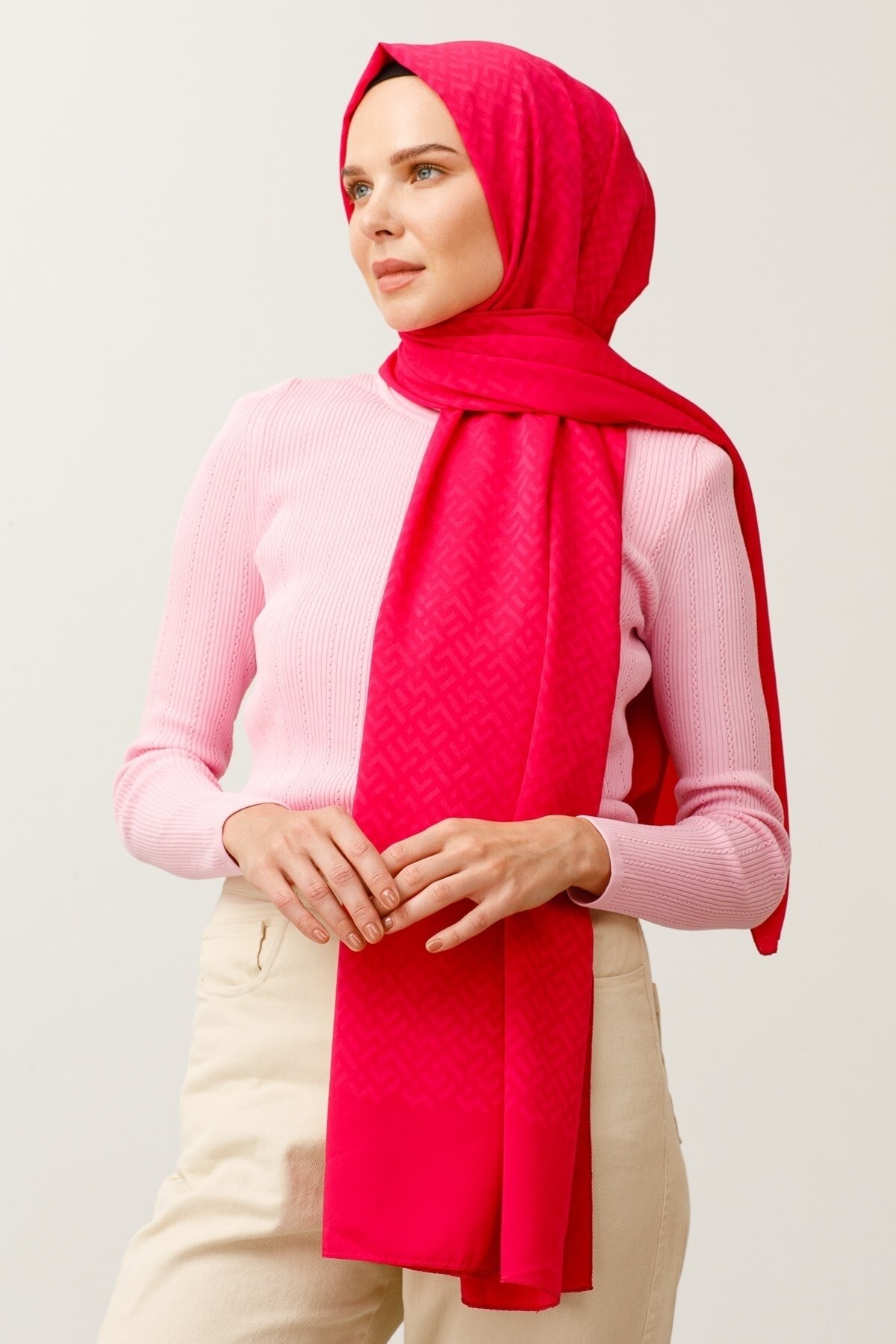 Z Pattern Silky Jacquard Hijab