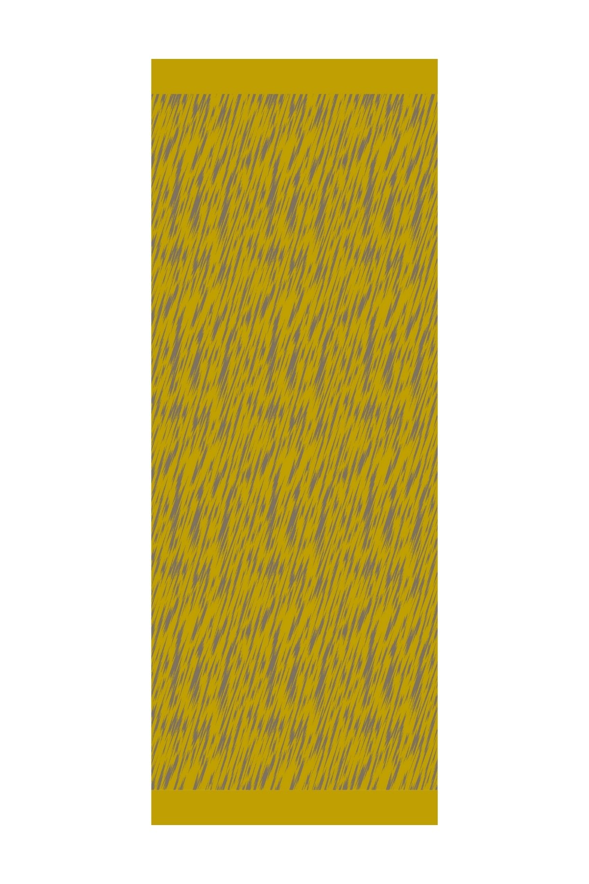 Marrakech Double Sided Shawl - Dark Gray-Mustard
